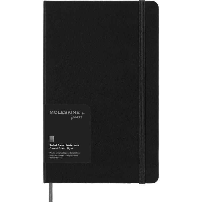 Moleskine Smart Notebook, Smart Writing System, Bloc-Notes Numérique avec Couverture Rigide, Pages Lignées et Fermeture Élastiqu Moleskine Smart Notebook, Smart Writing System, Bloc-Notes Numérique avec Couverture Rigide, Pages Lignées et Fermeture Élastiqu