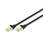 DIGITUS Câble LAN Cat 6A - 10m - RJ45 Câble réseau - S/FTP blindé - Compatible Cat-6 & Cat-7 - Noir DIGITUS Câble LAN Cat 6A - 10m - RJ45 Câble réseau - S/FTP blindé - Compatible Cat-6 & Cat-7 - Noir