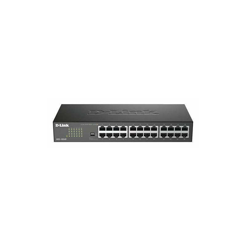 D-Link DGS-1024D Switch 24 Ports Gigabit Metallique 10/100/1000mbps - Idéal Partage de Connexion et Mise en Réseau Small/Home Of