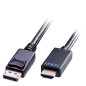 LINDY - Câble DisplayPort HDMI 1.4, 0.5 Mètre, Display Port 1.2 4K 4096x2160@30Hz 10.2G | Compatible avec TV, Monitor, Xbox, Gam LINDY - Câble DisplayPort HDMI 1.4, 0.5 Mètre, Display Port 1.2 4K 4096x2160@30Hz 10.2G | Compatible avec TV, Monitor, Xbox, Gam