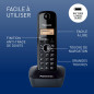 Panasonic KX-TG1612FRH Téléphone Numérique Sans Fil, Base et 2 Combinés, Identification de l'Appelant, Batterie Longue Durée, LC