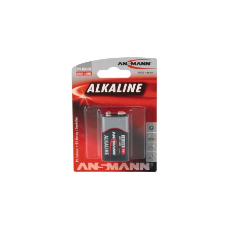 Ansmann - Alcaline Red Line Bloc 9V E Blister de 1