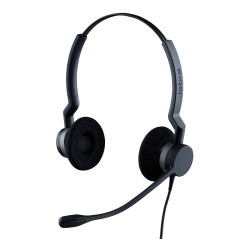 Jabra Biz 2300 Duo 2399‐823‐109 Casque Filaire pour Téléphone Portable/Téléphone DECT USB