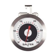 Salter Thermomètre de Cuisine en Acier Inoxydable, Analogique 50-300°C, Pour Fours à Gaz, Électrique, Chaleur Tournante, Thermom