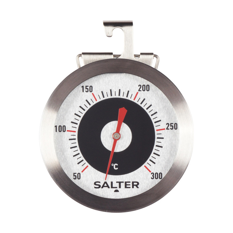 Salter Thermomètre de Cuisine en Acier Inoxydable, Analogique 50-300°C, Pour Fours à Gaz, Électrique, Chaleur Tournante, Thermom Salter Thermomètre de Cuisine en Acier Inoxydable, Analogique 50-300°C, Pour Fours à Gaz, Électrique, Chaleur Tournante, Thermom