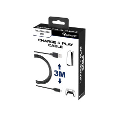 Subsonic - Câble de recharge USB C pour PS5 Xbox Serie X Switch