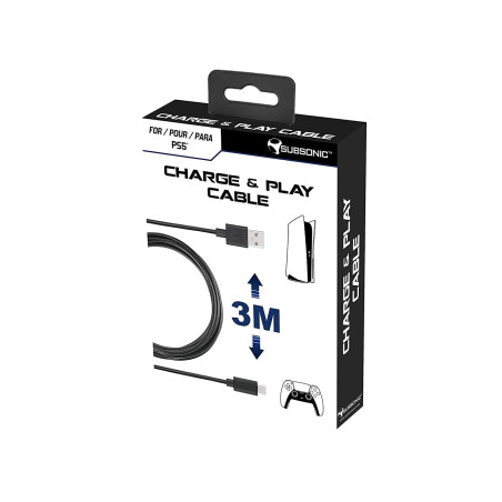 Subsonic - Câble de recharge USB C pour PS5 Xbox Serie X Switch