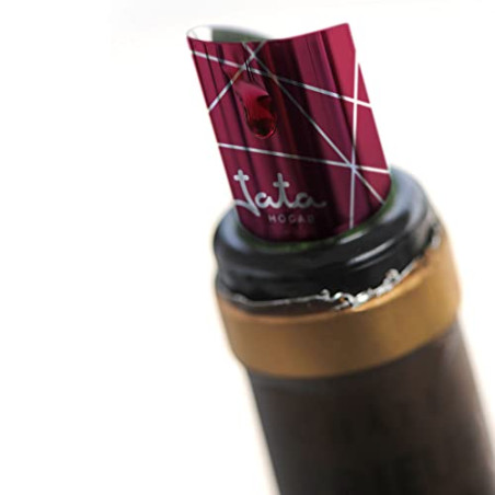 HOGAR HVIN2200 Verseur de vin anti-goutte 6 feuilles d'aluminium et PET souple réutilisable facile