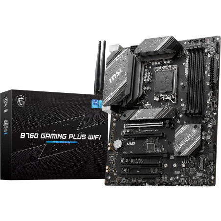 MSI B760 Gaming Plus WiFi Carte Mère, ATX - pour Processeurs Intel Core 14e, 13e & 12e Génération, LGA 1700 - DDR5 Memory Boost