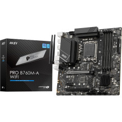 MSI Pro B760M-A WiFi Carte Mère, Micro-ATX - pour Processeurs Intel Core 14e, 13e & 12e Génération, LGA 1700 - DDR5 Memory Boost