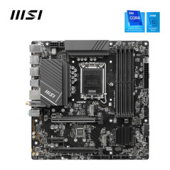 MSI Pro B760M-A WiFi Carte Mère, Micro-ATX - pour Processeurs Intel Core 14e, 13e & 12e Génération, LGA 1700 - DDR5 Memory Boost