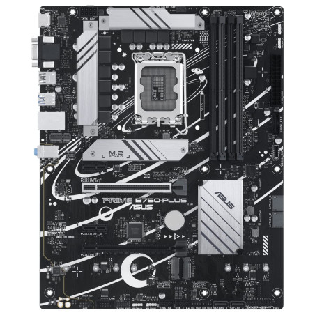 ASUS PRIME B760-PLUS – Carte mère Intel B760 LGA 1700 ATX (DDR5, PCIe 5.0, 3 x PCIe 4.0 M.2, DisplayPort, VGA, HDMI, SATA 6 Gb/s