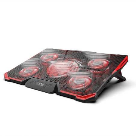 INCA ARRAX GAMING NOTEBOOK COOLER 5X FAN, 6 STEPS, 2X USB, 13 '-17'