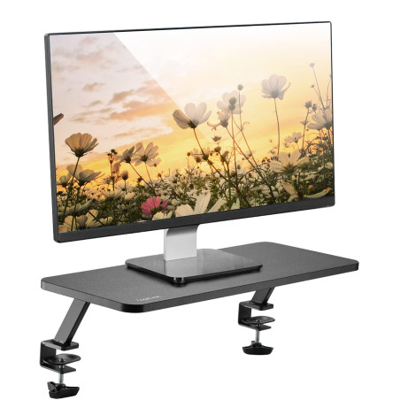 LogiLink Surveillance TV - Charge maximale : 20 kg - À Clipser sur Le Bureau (Plateau jusqu'à 3,3 cm d'épaisseur), Longueur = 65
