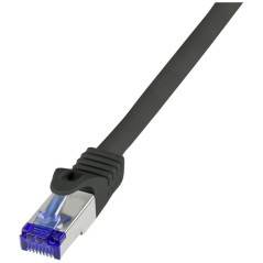 Logilink C6A093S RJ45 Cat 6a S/FTP 10 m Noir 1 pc(s)