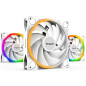 be quiet! Light Wings 140 mm PWM high-speed White ventilateur, inclut 3 ventilateurs, superbes couleurs et effets ARGB, éclairag