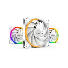 be quiet! Light Wings 140 mm PWM high-speed White ventilateur, inclut 3 ventilateurs, superbes couleurs et effets ARGB, éclairag