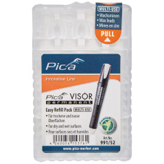 PICA 991/52 - Estuche de 4 minas VISOR permanente Blanco