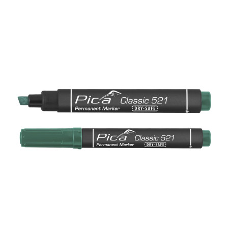 PICA 521/36 - Marcador Permanente Tipo Pincel Verde