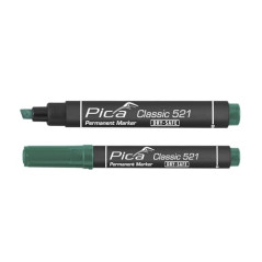 PICA 521/36 - Marcador Permanente Tipo Pincel Verde