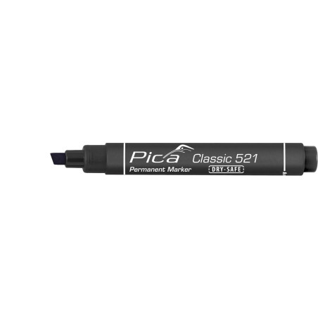 Pica 521/46 - Marcador Permanente Tipo Pincel Negro