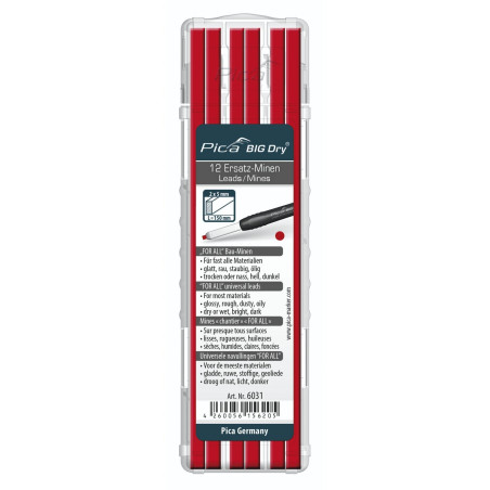 Pica Big Dry Ersatzminen-Set pour tous Rouge