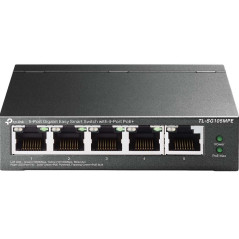 TP-Link Switch PoE TL-SG105MPE, 5 Ports avec 4 Ports PoE+ (120 Watt, IEEE-802.3afat PoE, sans Ventilateur, Plug and Play, boîtie