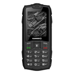Hammer H Rock Télephone Portable Incassable Debloqué IP68 Résistant Etanche Antichoc, Dual SIM, Batterie 1800mAh, Grosses Touche