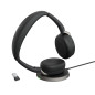 Jabra Evolve2 65 Flex - Micro-Casque stéréo sans Fil Bluetooth avec Technologie à réduction de Bruit ClearVoice et ANC Hybride - Jabra Evolve2 65 Flex - Micro-Casque stéréo sans Fil Bluetooth avec Technologie à réduction de Bruit ClearVoice et ANC Hybride -