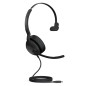 Jabra Evolve2 50 Micro-casque filaire mono - Technologie Jabra Air Comfort, microphones à réduction de bruit et ANC - Certifié M Jabra Evolve2 50 Micro-casque filaire mono - Technologie Jabra Air Comfort, microphones à réduction de bruit et ANC - Certifié M