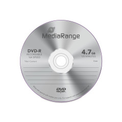 MediaRange DVD-R 4.7GB 16x (50) CB MR444 Cake Box écrire Une Fois