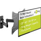 goobay Support TV Mural Orientable 23-42 Pouces 90° Inclinable VESA 200x200 Jusqu'à 15 kg Extensible 44-282 mm - Orientation Tot