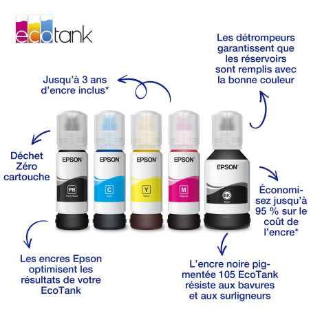 Epson 106 EcoTank Yellow ink bottle 235M914, Taille Unique