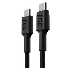 PowerStream | 30cm USB C - Type C Câble Nylon Chargeur Cable 60W Power Delivery Charge Rapide Quick