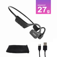 Xoro KHB 35 Écouteurs Intra-Auriculaires révolutionnaires Ouverts avec Batterie pour 8 Heures d'écoute de Musique, Mains Libres,