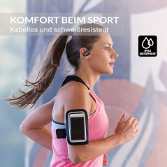 Xoro KHB 35 Écouteurs Intra-Auriculaires révolutionnaires Ouverts avec Batterie pour 8 Heures d'écoute de Musique, Mains Libres,