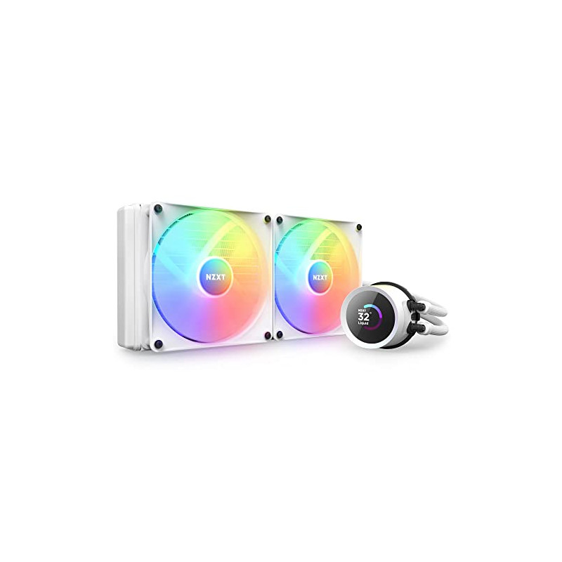 NZXT Kraken 280 RGB - RL-KR280-W1 - Refroidisseur pour processeur AIO de 280 mm - Écran LCD carré de 1,54 pouce personnalisable NZXT Kraken 280 RGB - RL-KR280-W1 - Refroidisseur pour processeur AIO de 280 mm - Écran LCD carré de 1,54 pouce personnalisable