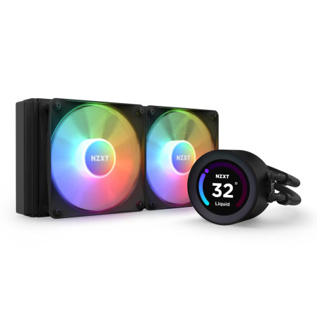 NZXT Kraken Elite 240 RGB - RL-KR24E-B1-240mm AIO CPU Cooler - 2.36" Wide-Angle LCD Display Customizable for GIFs, Images etc - 