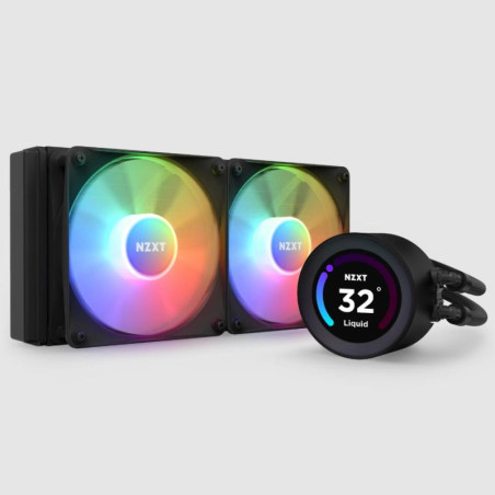 NZXT Kraken Elite 240 RGB - RL-KR24E-B1-240mm AIO CPU Cooler - 2.36" Wide-Angle LCD Display Customizable for GIFs, Images etc - 
