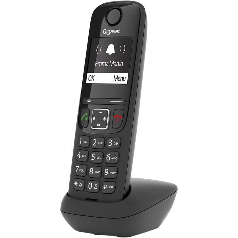 Gigaset AS690HX Téléphone Portable avec Fonction Mains Libres de Haute qualité, Clavier éclairé et Grand écran, liste Noire, Jou Gigaset AS690HX Téléphone Portable avec Fonction Mains Libres de Haute qualité, Clavier éclairé et Grand écran, liste Noire, Jou