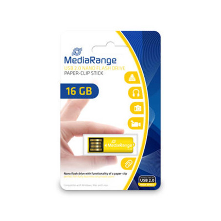 Mediarange MR976 Clé USB 16 Go Jaune