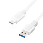 LOGILINK CU0177 Cable USB 3.2 GEN1X1, USB-A Macho A USB-C Macho, Blanco, 3M