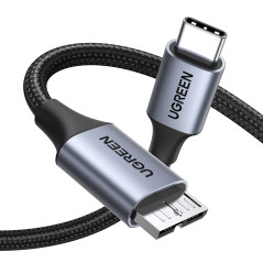 UGREEN Câble USB C vers Micro USB 3.0 Câble USB Type C Disque Dur Externe Compatible avec USB 3.0 Boîtier Disque Dur (1M)