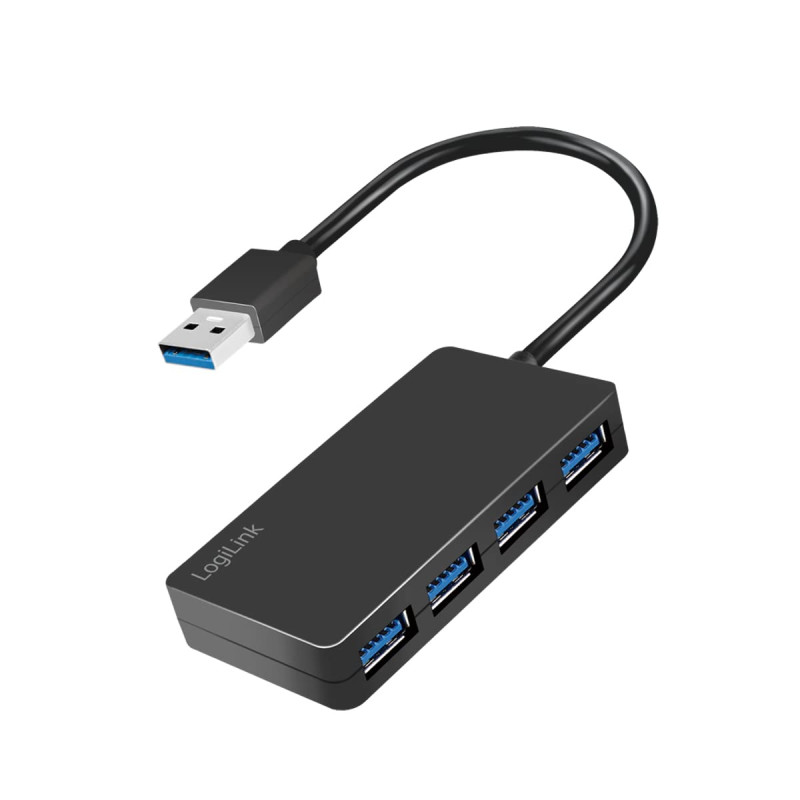 LogiLink Hub USB 3.2 (Gen1) 4 Ports avec Protection Contre Les surintensités et Les surtensions LogiLink Hub USB 3.2 (Gen1) 4 Ports avec Protection Contre Les surintensités et Les surtensions