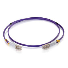 C2G 2m LC/LC OM4 LSZH Fibre Patch - Violet - Câble Patch - LC multimode (M) vers LC multimode (M) - 2m - Fibre Optique - 50/125
