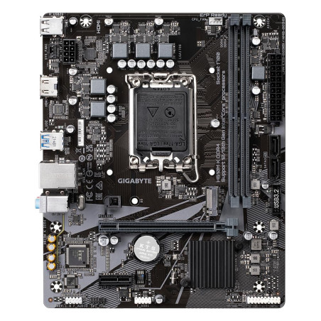 GIGABYTE H610M K DDR4 Carte mère - Compatible avec processeurs Intel Core 14th Gen CPUs, 3+1+1 Phases Hybrid Power Design, up to