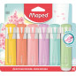 Maped - 6 Surligneurs Fluo'Peps Pastel - Pointe Biseautée - Surligneurs Longue Durée pour Usage Scolaire et Professionnel - Poin Maped - 6 Surligneurs Fluo'Peps Pastel - Pointe Biseautée - Surligneurs Longue Durée pour Usage Scolaire et Professionnel - Poin