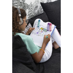 Maped - 6 Surligneurs Fluo'Peps Pastel - Pointe Biseautée - Surligneurs Longue Durée pour Usage Scolaire et Professionnel - Poin