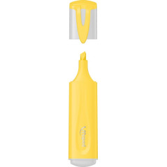 Maped - 6 Surligneurs Fluo'Peps Pastel - Pointe Biseautée - Surligneurs Longue Durée pour Usage Scolaire et Professionnel - Poin