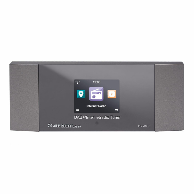 Albrecht DR 463 Adaptateur pour Radio Internet Dab+, FM Bluetooth, DLNA, Radio Internet, WiFi Compatible DLNA Argent